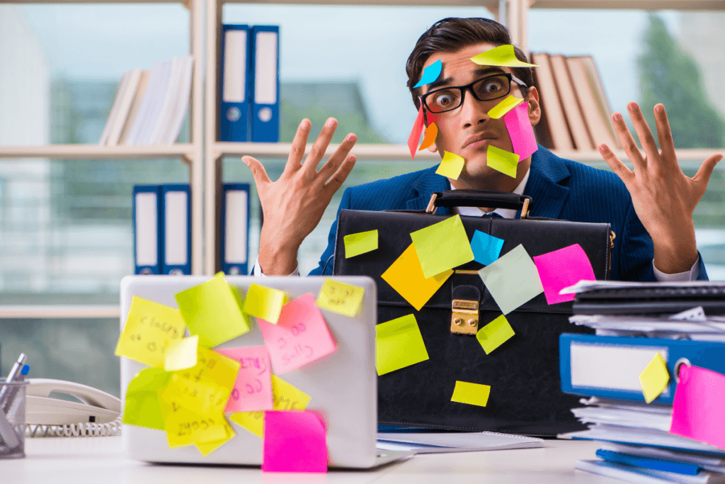 Sinais de esgotamento mental e fadiga cognitiva no TDAH em adultos.