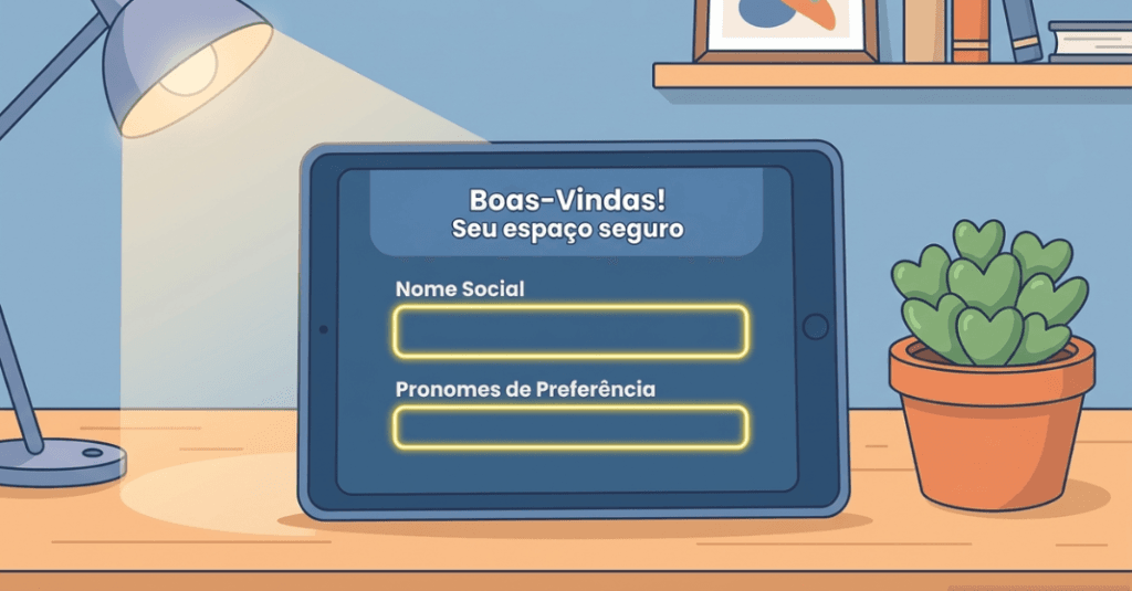 Ambiência e formulário inclusivo como prática afirmativa no atendimento em Terapia Afirmativa.